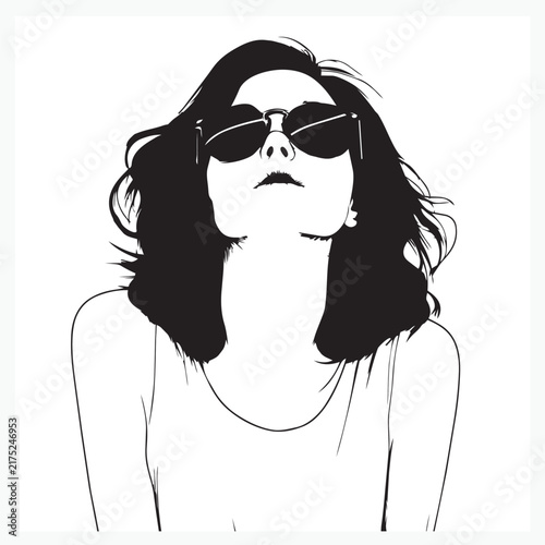 girl with sunglasses