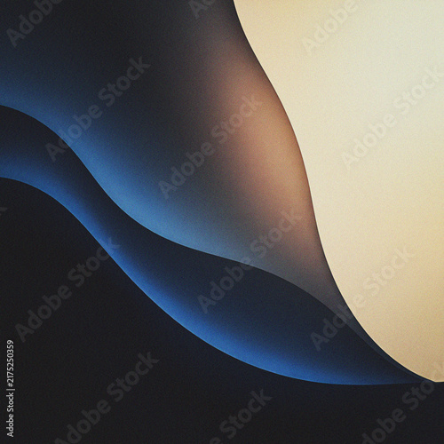 Cuadro en lienzo Abstract composition of flowing, layered curves, resembling folded paper texture