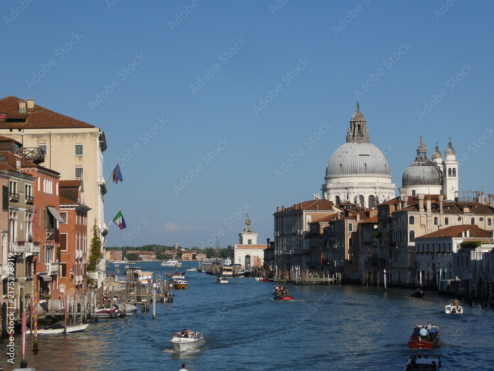 Naklejka premium Gran Canal con Santa Maria della Salute