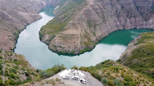 Aerial View of Sulak Canyon, Dagestan, Russia