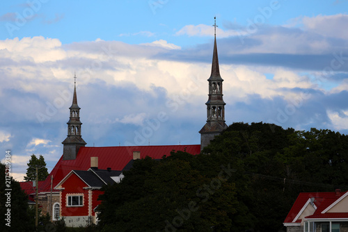 Obraz na płótnie L'église Saint-Jean-Baptiste située à Saint-Jean-Port-Joli, au Québec