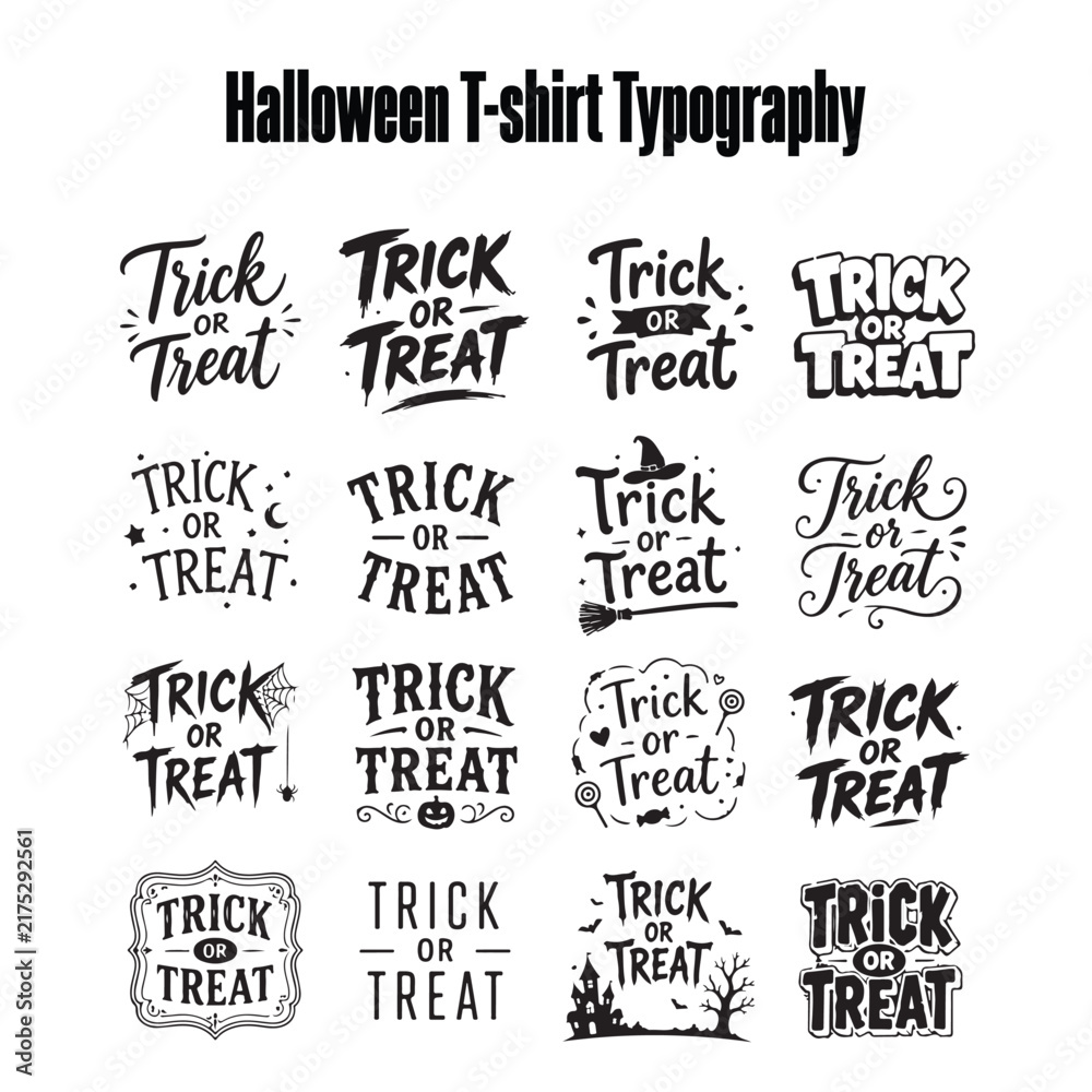 Obraz premium Halloween typography t-shirt design