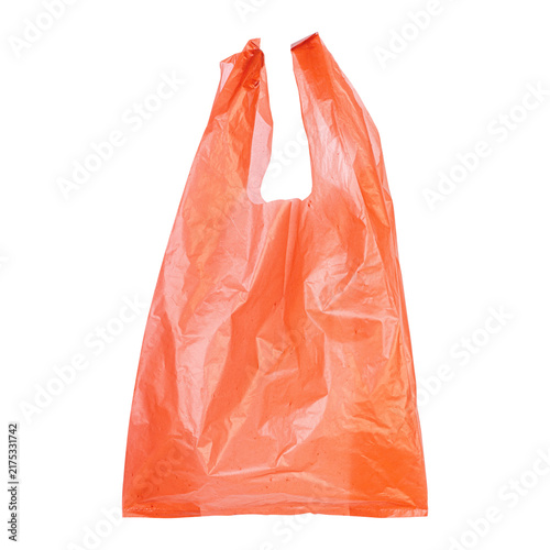  plastic bag isolated on white background