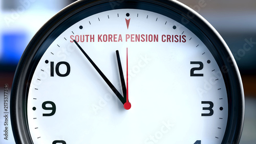 Cuadro en lienzo South Korea Pension Crisis that is going to happen soon, it is imminent