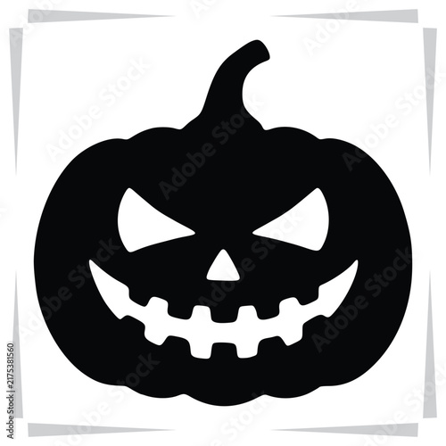 Halloween Jack-o'-lantern pumpkin silhouette icon