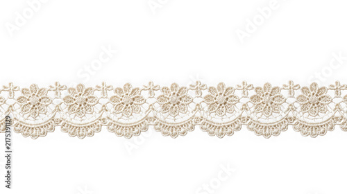 Ornate crochet lace border trim
