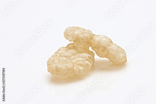 Rice Puffs Crisps Crispies cereal assorted close up on white