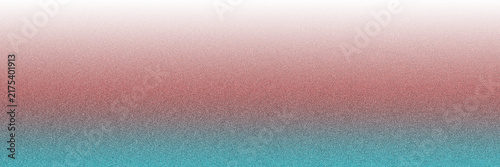 Abstract horizontal gradient background, with a grainy, texture transitioning from, a warm terracotta, red to a, cool teal blue, at the bottom edge