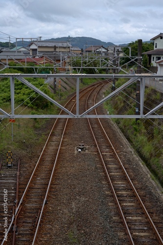 上から見る線路