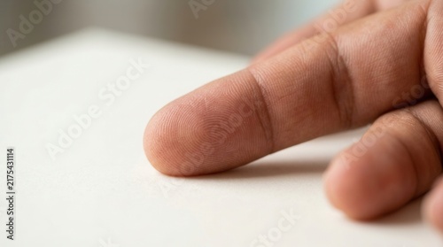 Obraz w ramie Detailed Fingerprint Macro View For Identity And Security Concepts