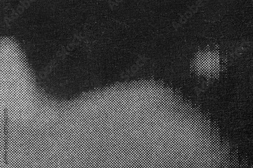 Fotografie Old black and white grunge paper texture, grunge newspaper design with white surface and space for text