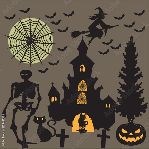 Foto Halloween Horror Camo Icons