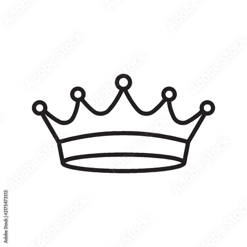 Photography beautiful crown isolated on white