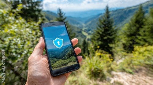 Mobile cybersecurity and data privacy protection in nature outdoors