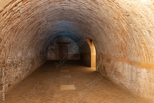Vaulted Passage Within the Nasrid Palaces, Alhambra, Granada, Spain