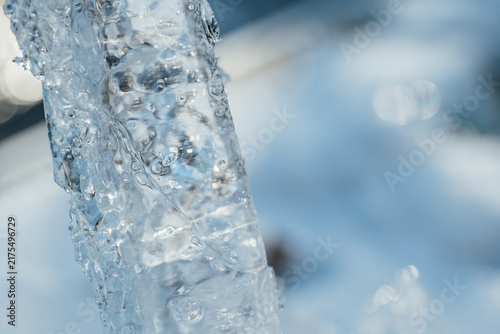 Quadro su tela ice macro with crystalline details
