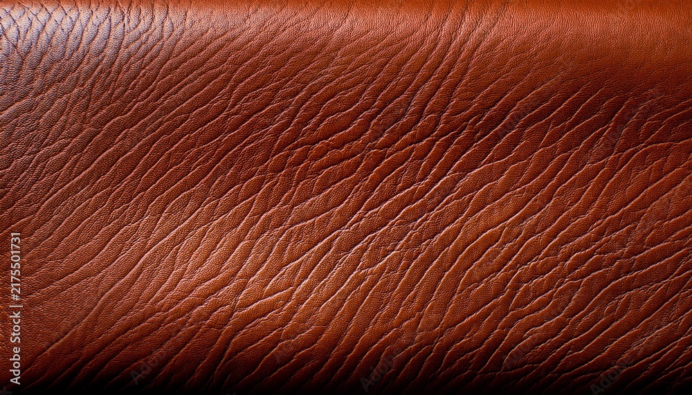 Fototapeta premium Brown Natural Or Genuine Leather Texture For Background Saffiano Leather