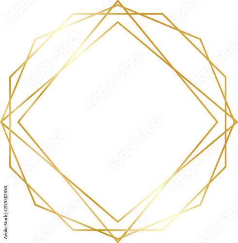 Gold Vintage geometric Framework