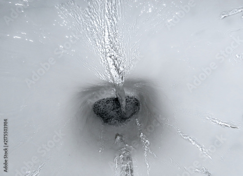 Quadro su tela water splash on black