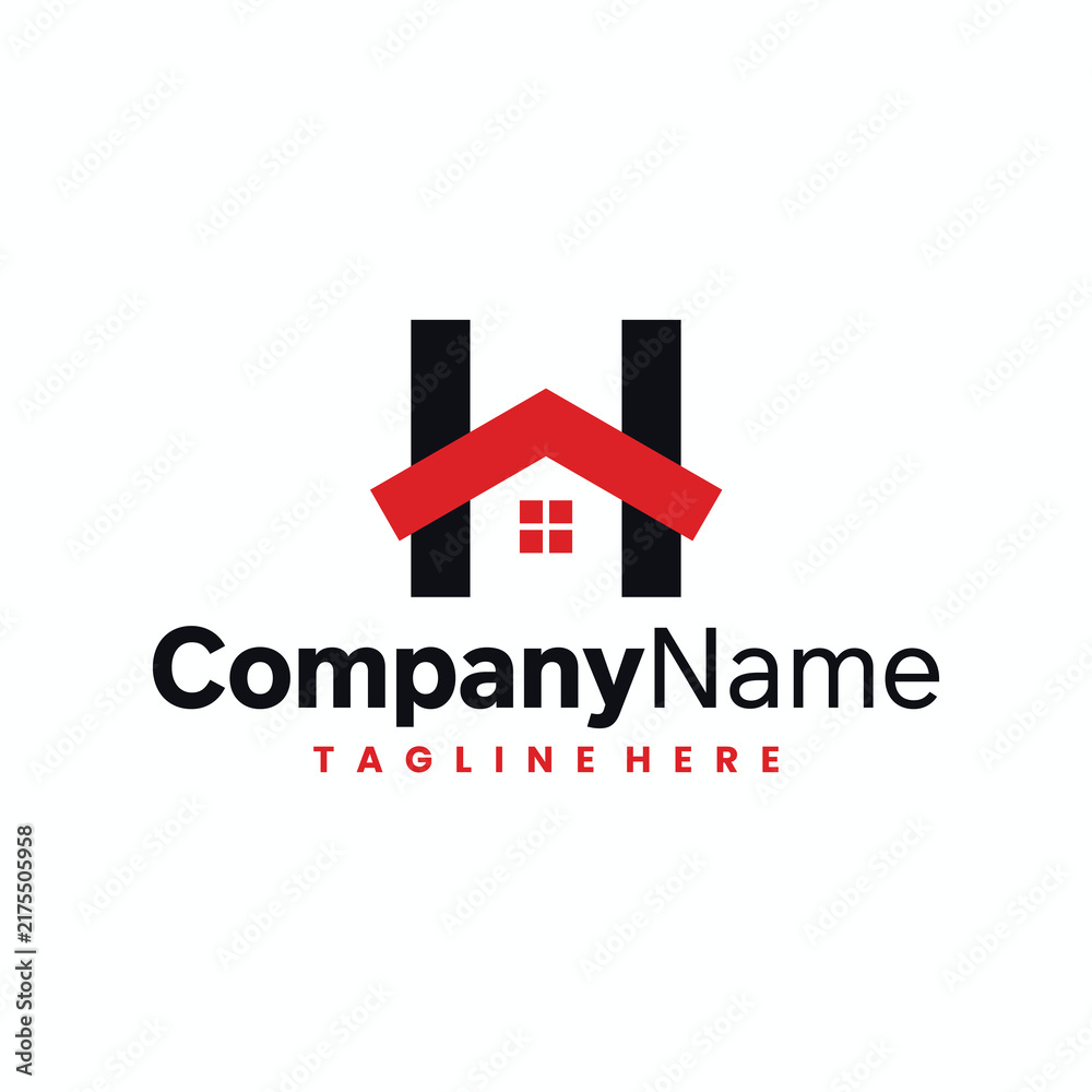 Fototapeta premium Letter H Home logo icon