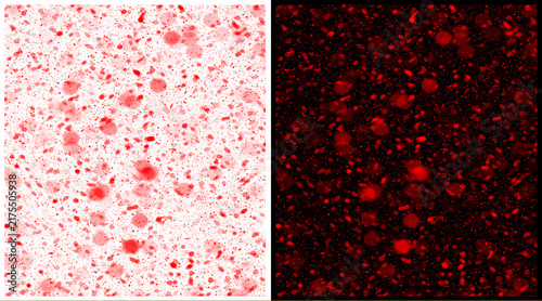 Fotografie Microscopic red blood cells illustration, scientific cell structure background,