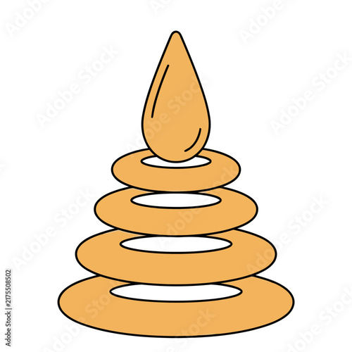 Stacking Rings Toy with Drop Shape