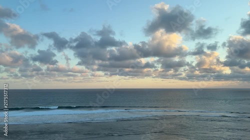 Dramatic Cloud Formation in a Blue Sky with Sunlight
