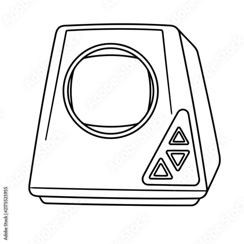 Line art of a speaker