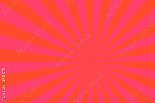 Radiating sunburst pattern with alternating shades of vibrant red pink.