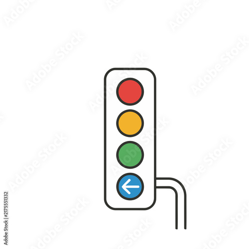 Traffic Light with Left Arrow Signal