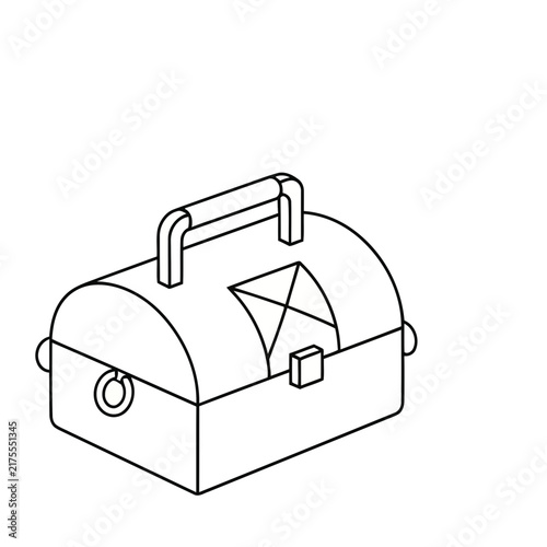 Vector illustration of a treasure chest