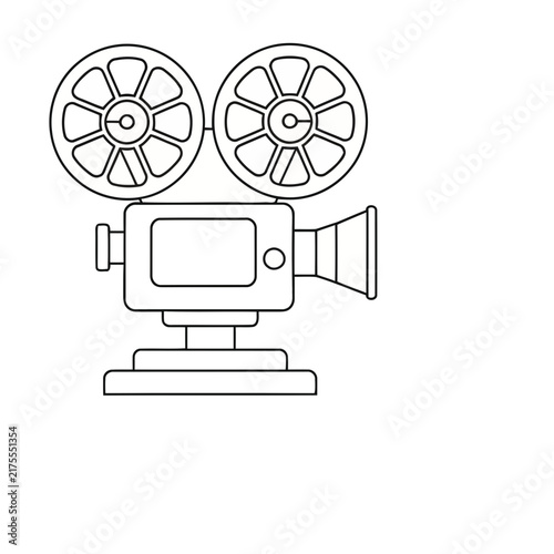 Vintage Film Projector Icon