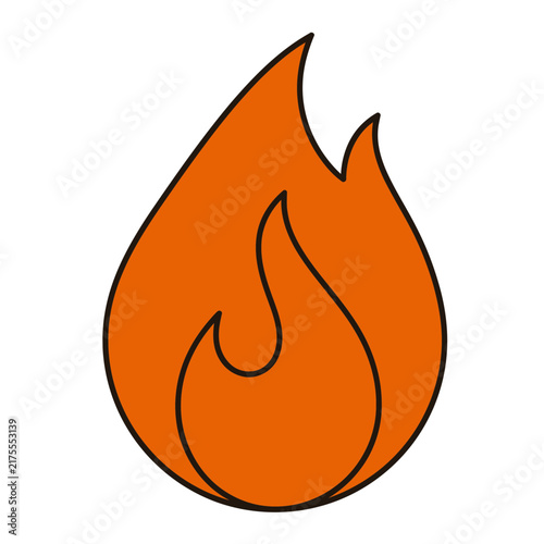 Stylized Flame Icon