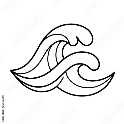 Stylized Wave Illustration