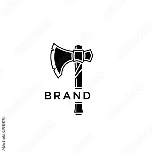 Stylized Axe Logo Isolated