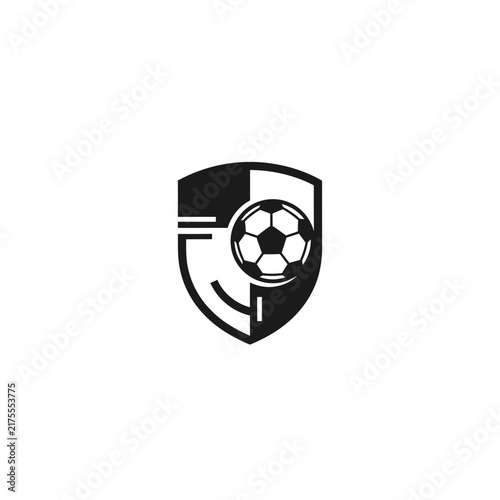 Soccer ball shield emblem