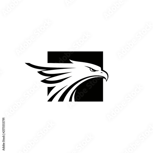 Stylized Eagle Head Silhouette