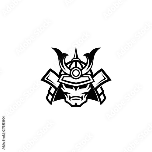 Samurai Warrior Mask Emblem