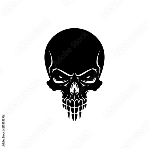 Scary Skull Head Silhouette