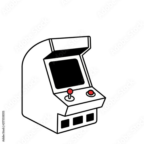 Retro arcade game machine
