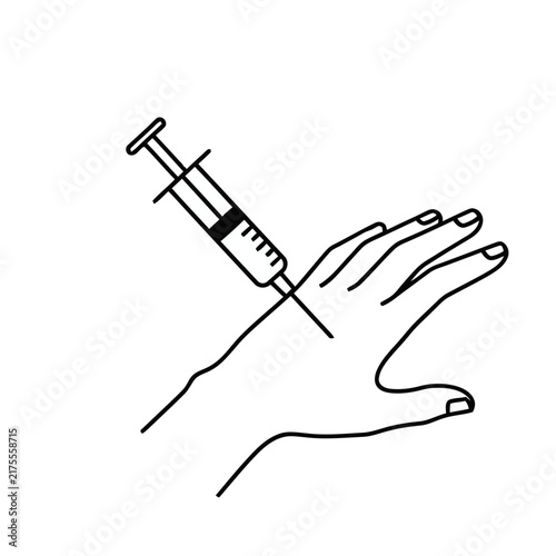 Syringe Injection into H
