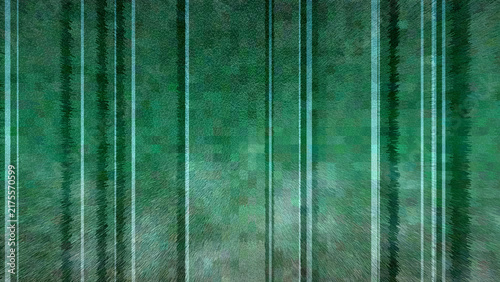 Картината върху платно Vertical green grooved metal wall texture