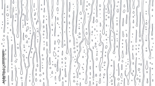 Seamless Abstract Background Featuring Falling Raindrops and Water Streaks on Glass Surface for Modern Graphic Design Projects
