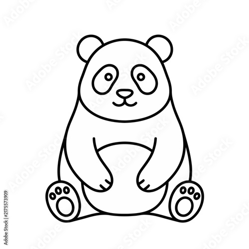 Simple Panda Illustration