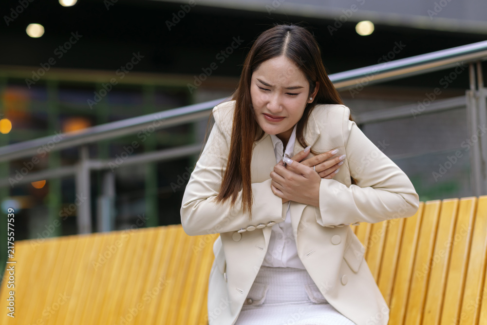 Fotografie Chest pain concept