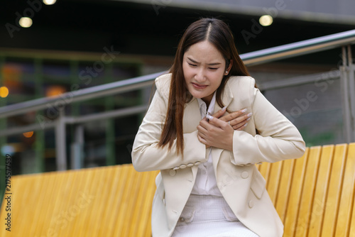 Foto Chest pain concept