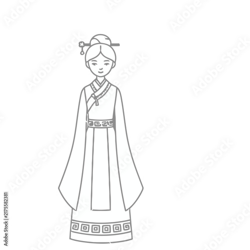 Woman in Traditional Korean Hanbok