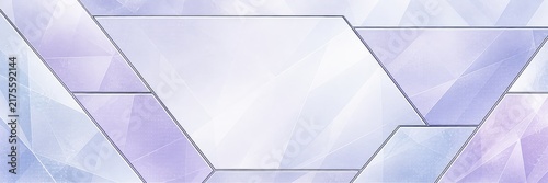Glass geometric placeholders light purple white abstract background