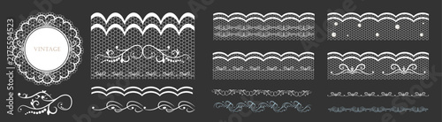 Konstfotografi Lace border and frame set