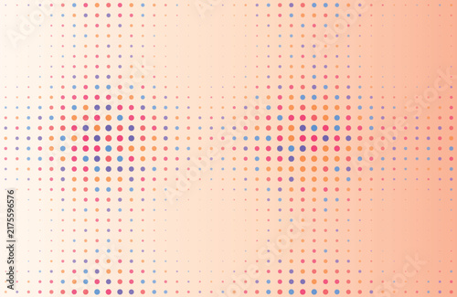 Soft gradient background with repeating circular dots for modern playful digital graphic design patterns.